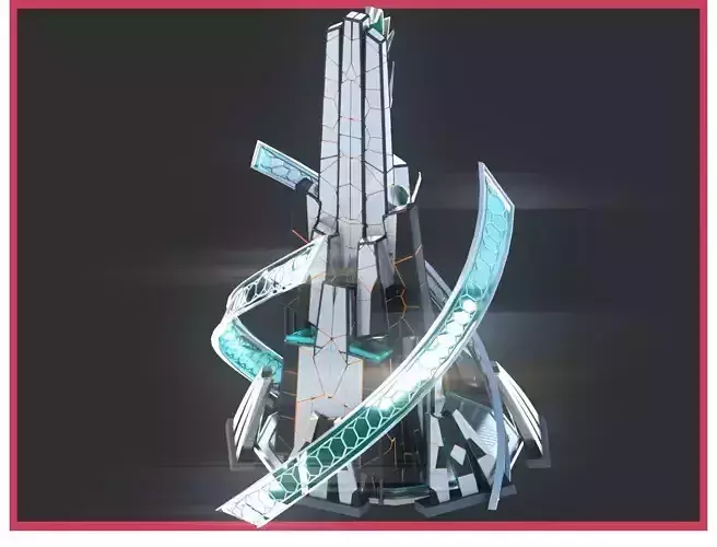 Sci-Fi Futuristic Future City Skyscraper Building 32 3D model Sci-Fi Futuristic Future City Skyscraper Building 32 3D model