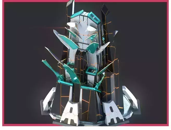 Sci-Fi Futuristic Future City Skyscraper Building 31 3D model Sci-Fi Futuristic Future City Skyscraper Building 31 3D model