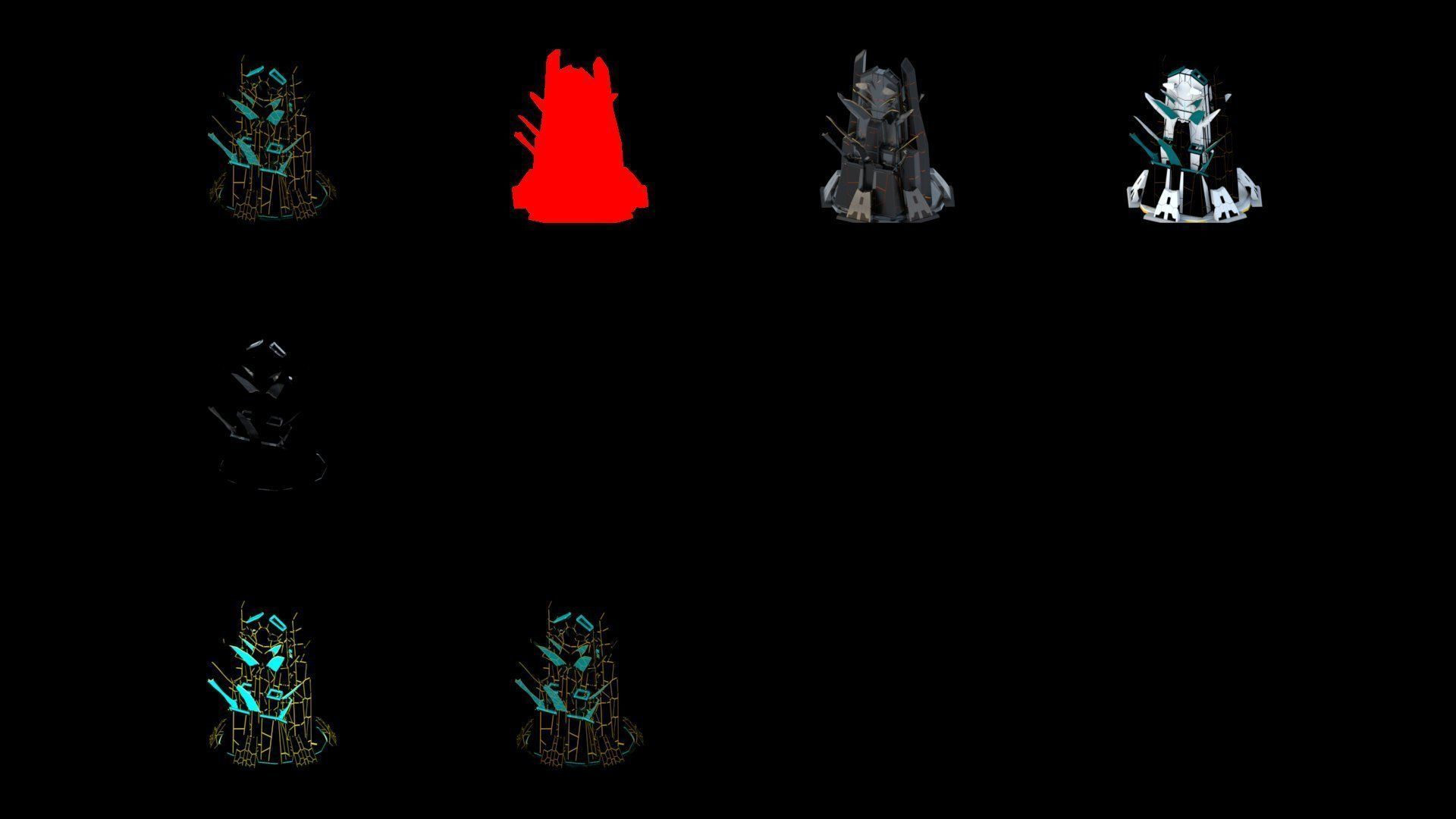 Sci-Fi Futuristic Future City Skyscraper Building 31 3D model_4