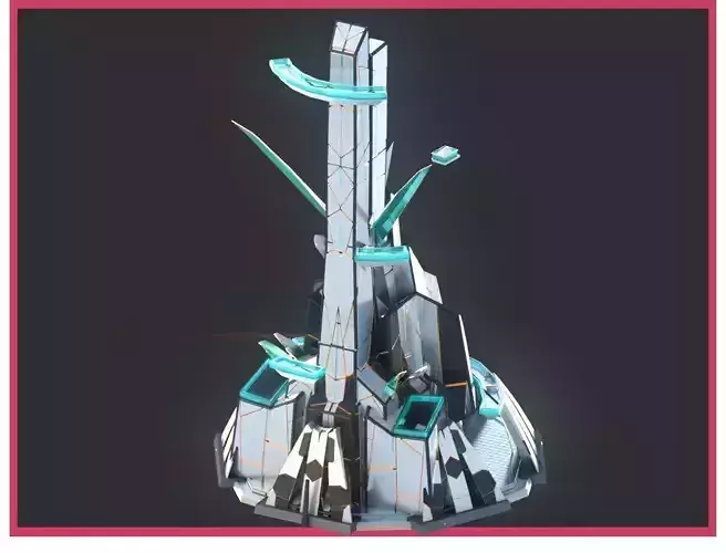 Sci-Fi Futuristic Future City Skyscraper Building 29 3D model Sci-Fi Futuristic Future City Skyscraper Building 29 3D model