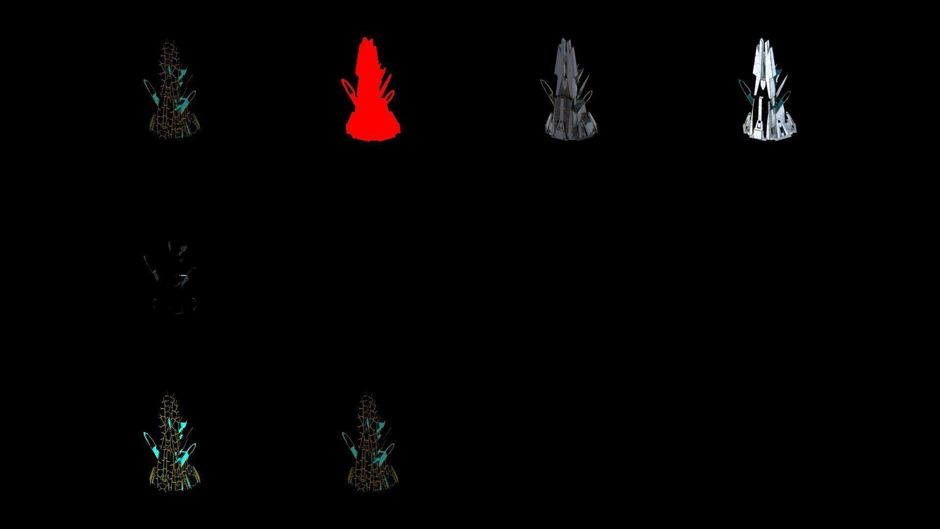 Sci-Fi Futuristic Future City Skyscraper Building 27 3D model_4