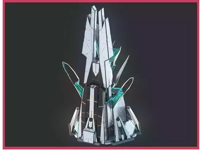 Sci-Fi Futuristic Future City Skyscraper Building 27 3D model