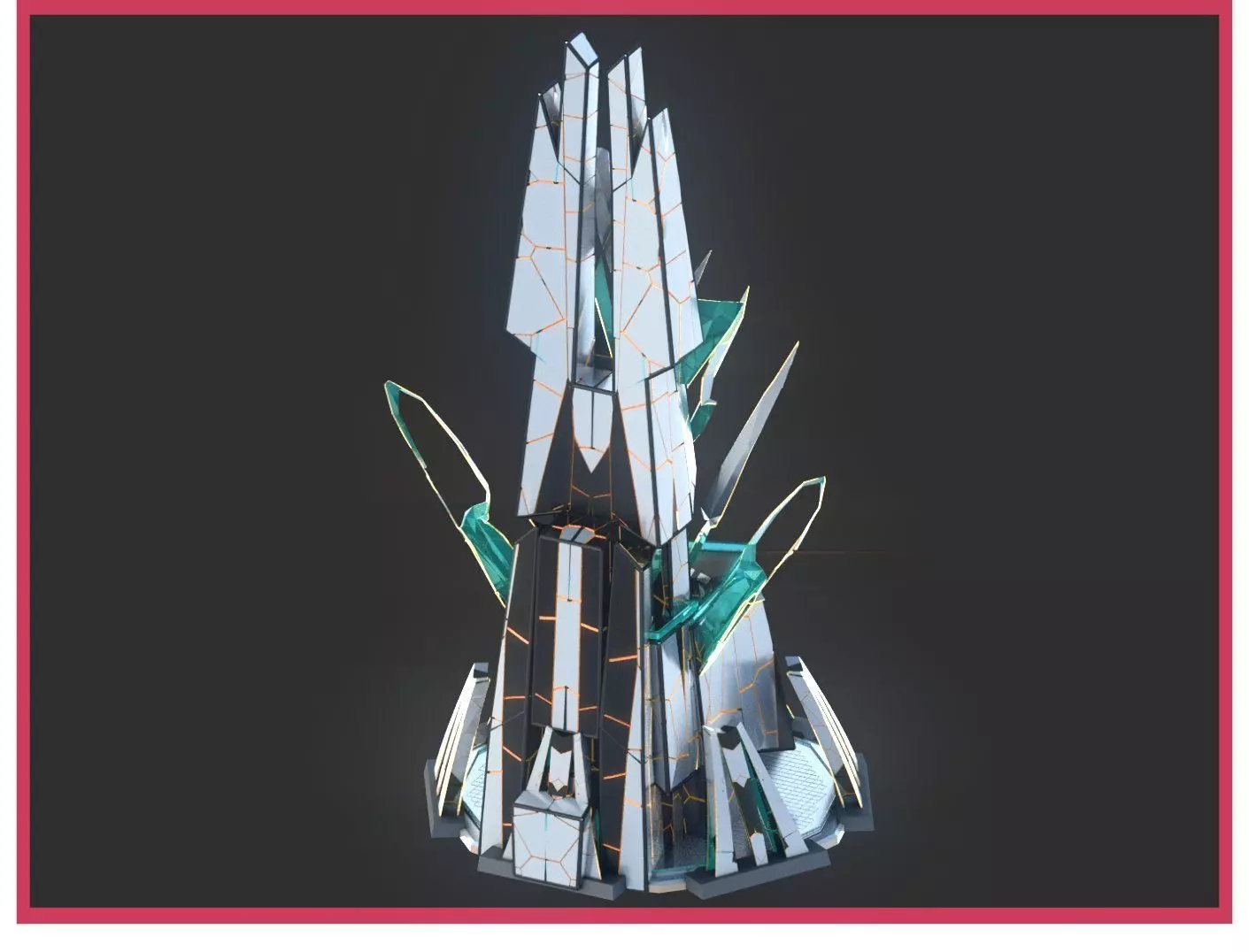 Sci-Fi Futuristic Future City Skyscraper Building 27 3D model_0