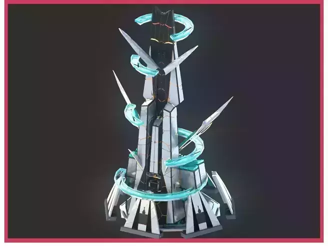 Sci-Fi Futuristic Future City Skyscraper Building 26 3D model