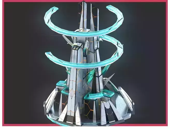 Sci-Fi Futuristic Future City Skyscraper Building 20 3D model