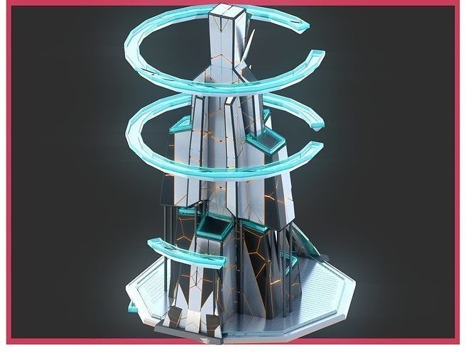 Sci-Fi Futuristic Future City Skyscraper Building 17 3D model