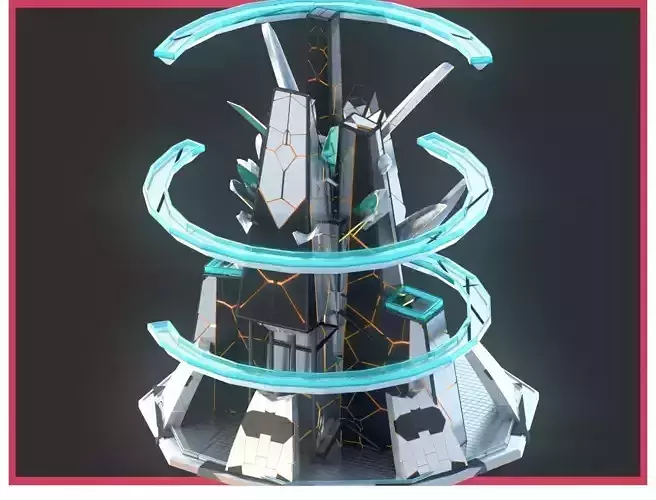 Sci-Fi Futuristic Future City Skyscraper Building 15 3D model
