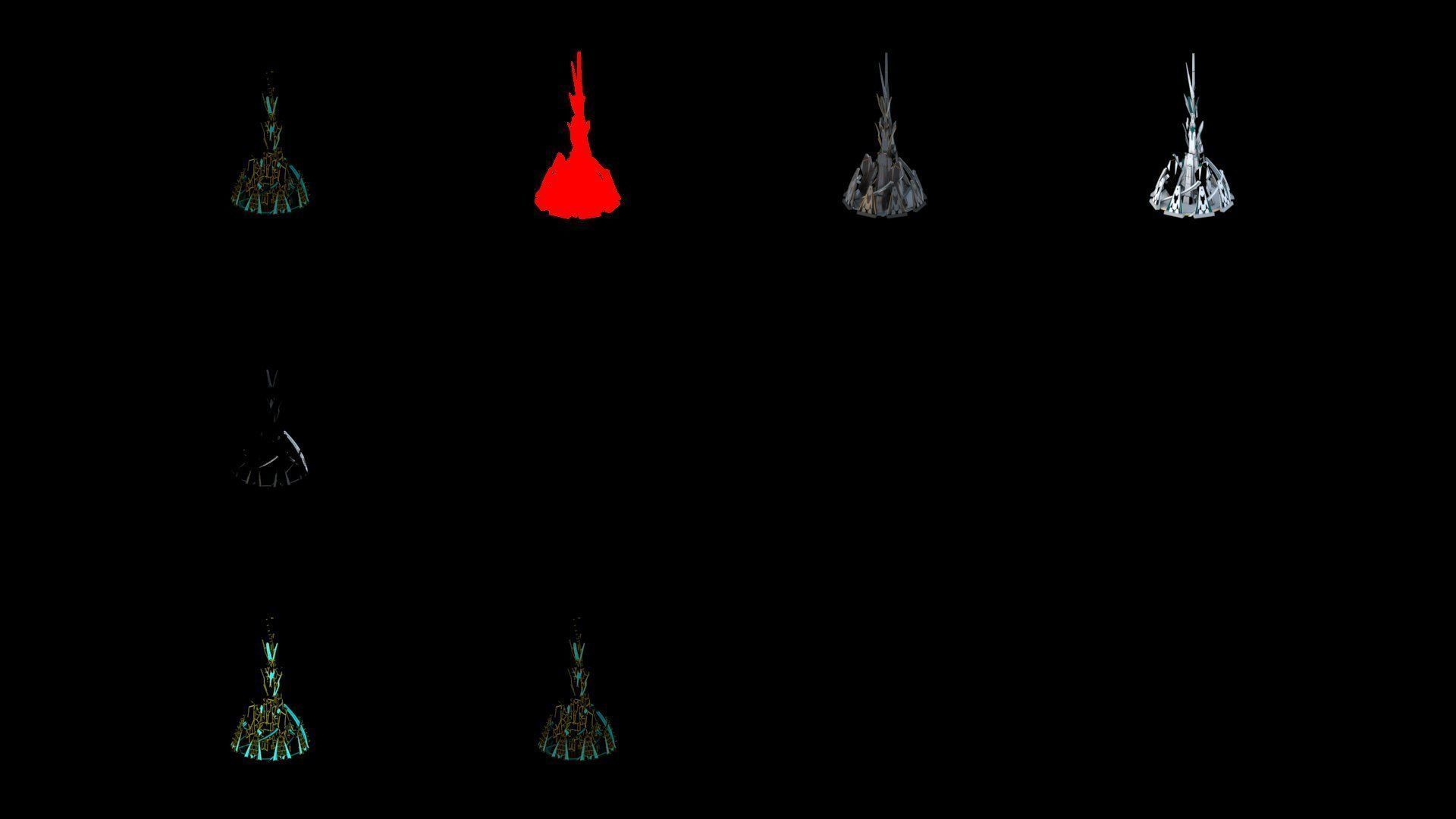 Sci-Fi Futuristic Future City Skyscraper Building 13 3D model_4