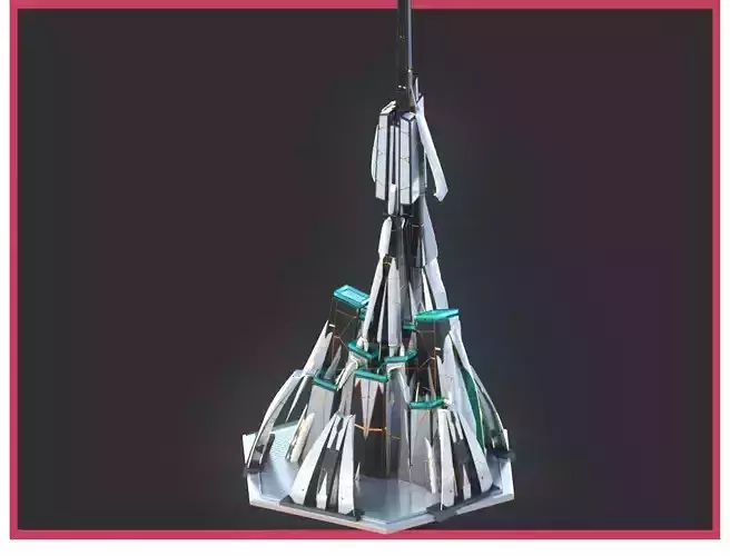 Sci-Fi Futuristic Future City Skyscraper Building 12 3D model