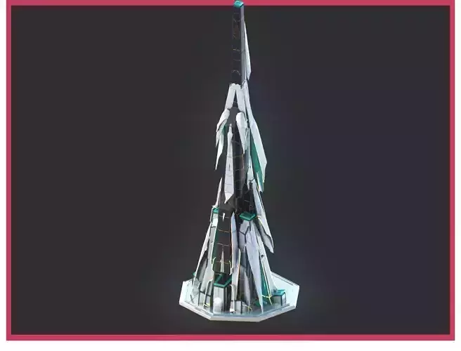 Sci-Fi Futuristic Future City Skyscraper Building 4 3D model Sci-Fi Futuristic Future City Skyscraper Building 4 3D model