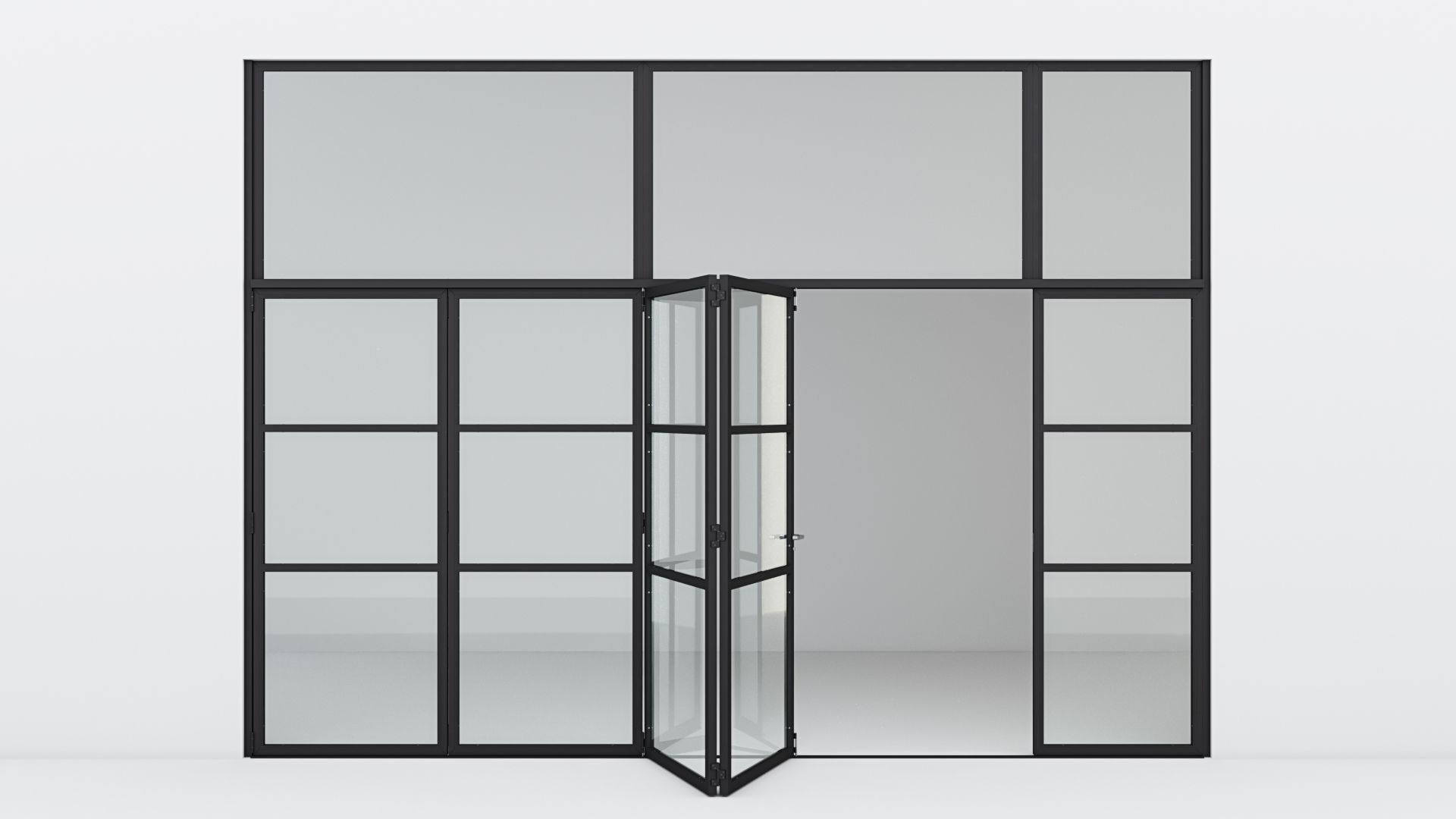 Aluminium door 11 3D model_2