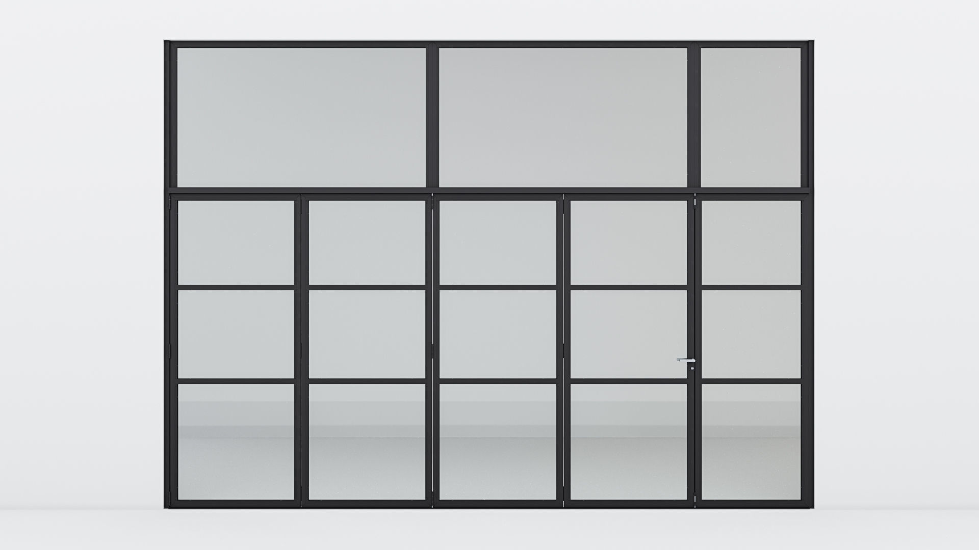 Aluminium door 11 3D model_1