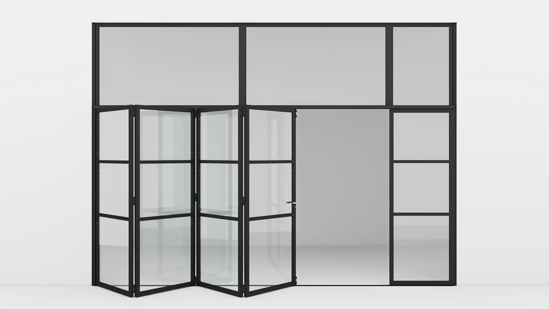 Aluminium door 11 3D model_0