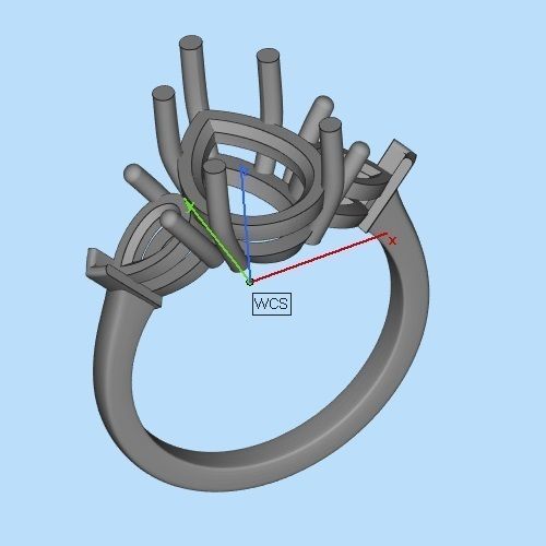 Pear Ring 3D print model_6