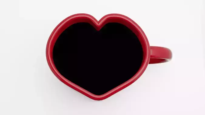 heart shape mug