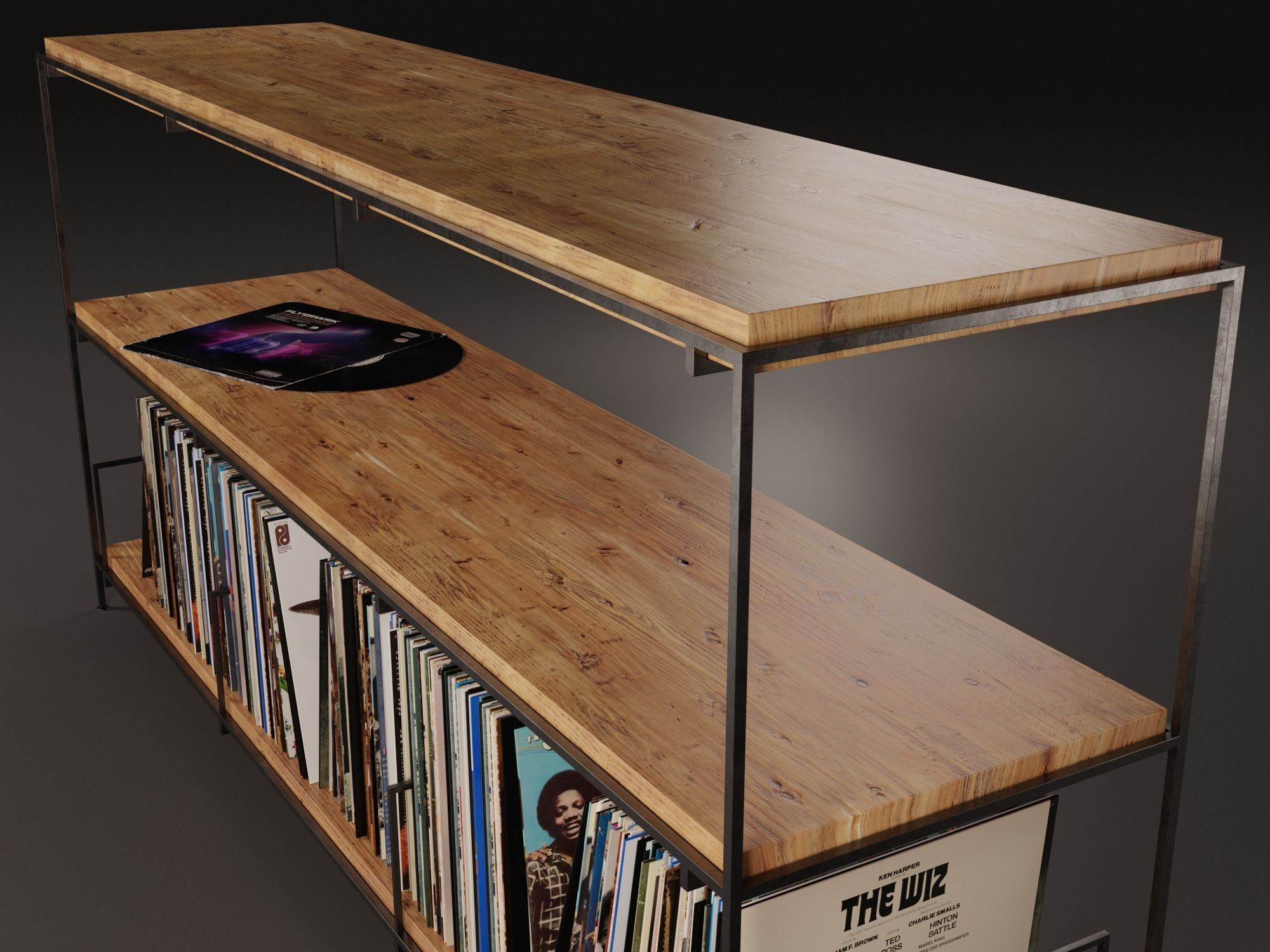 Vinyl Storage No20 3D model_9