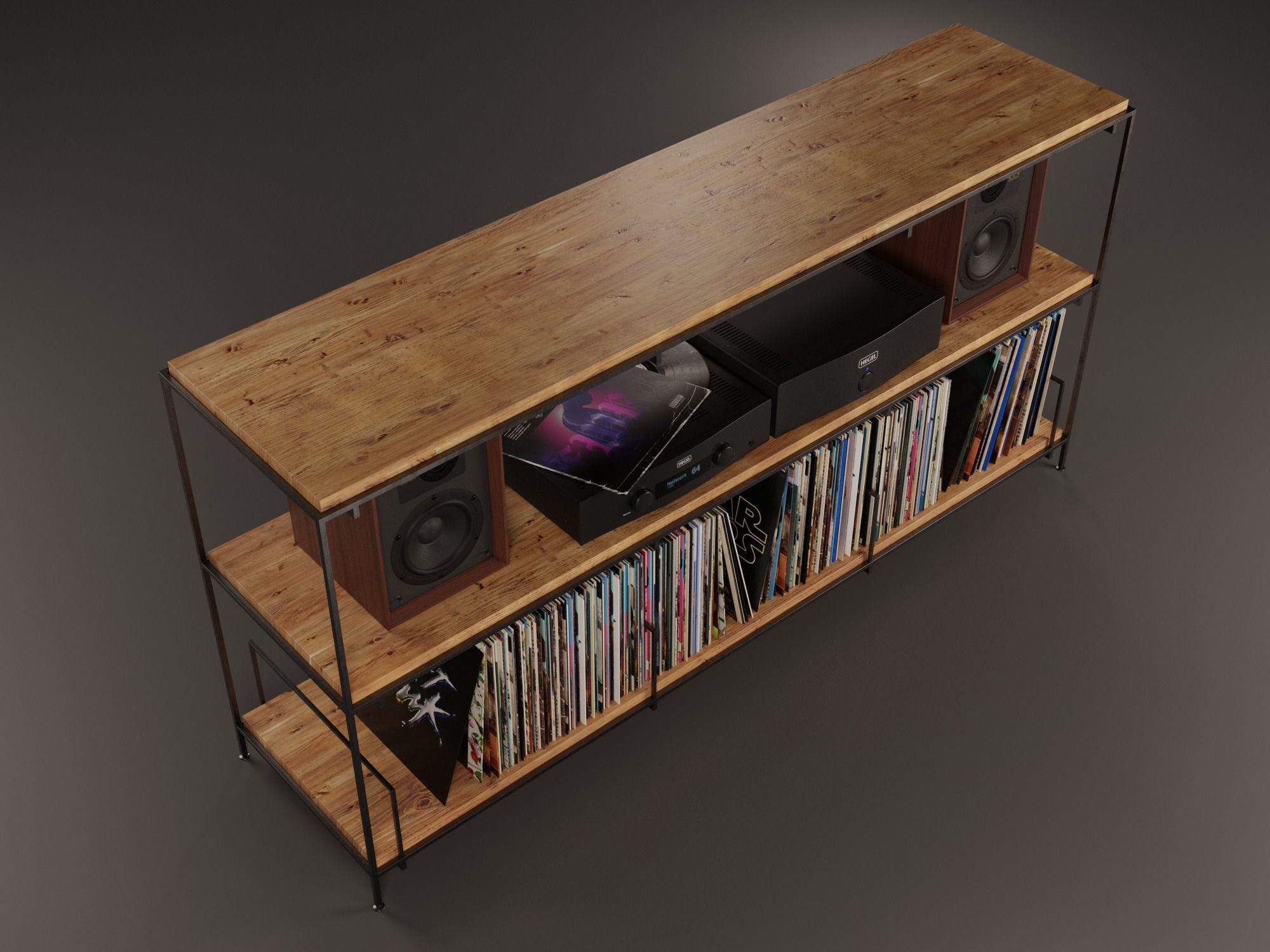 Vinyl Storage No20 3D model_13