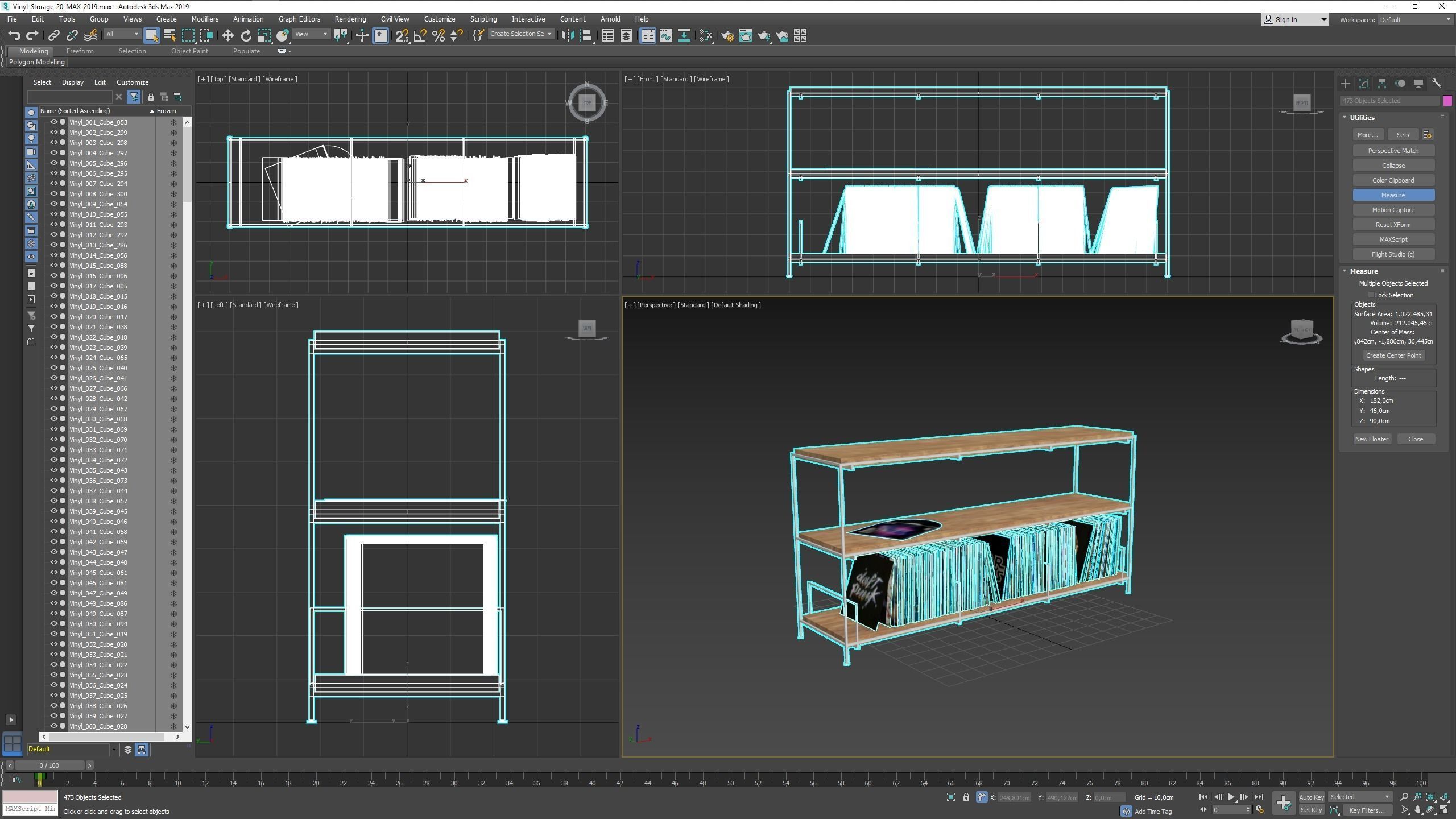 Vinyl Storage No20 3D model_16