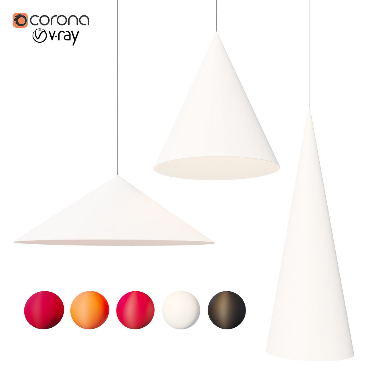 w151 Extra large pendant 3D model_4