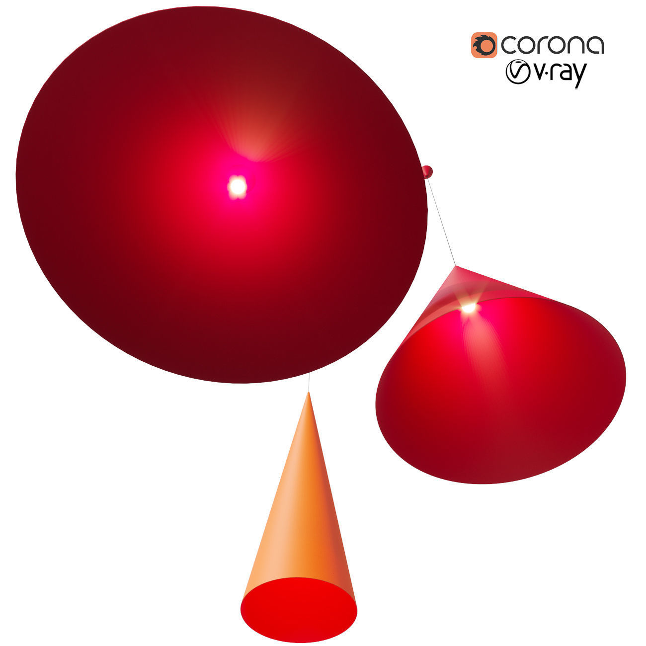 w151 Extra large pendant 3D model_3