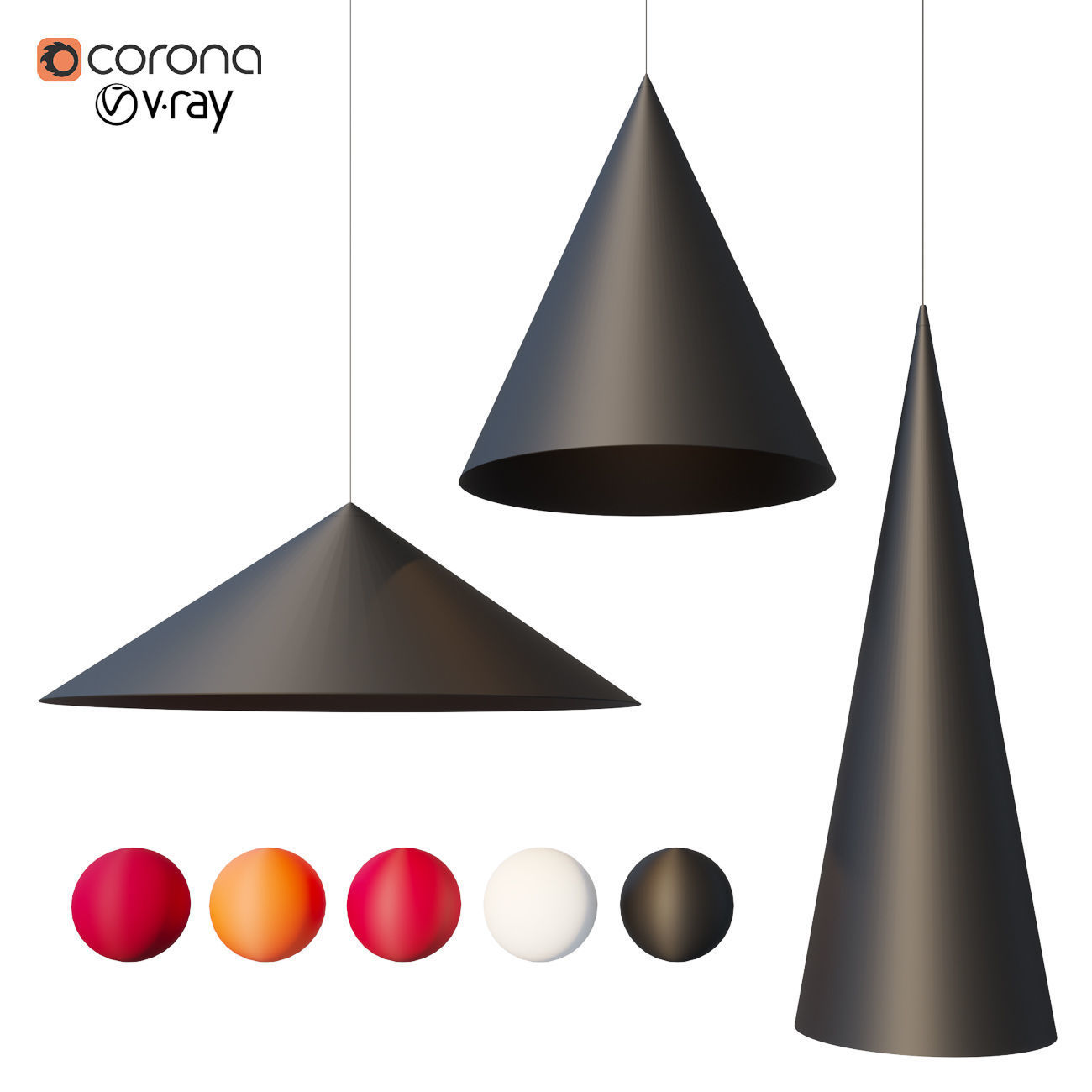 w151 Extra large pendant 3D model_1