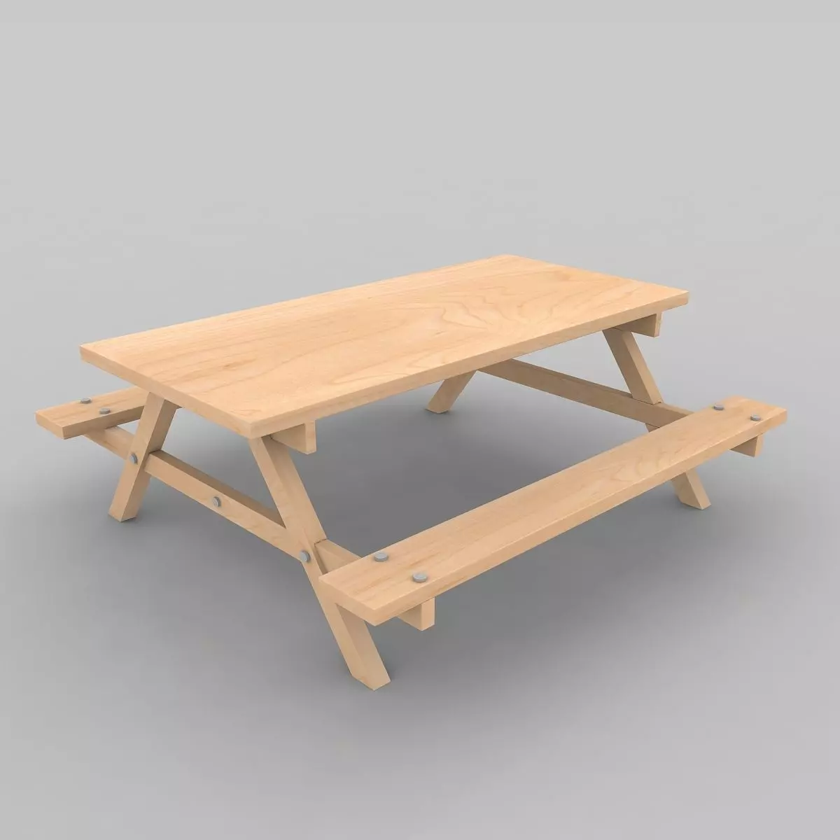 Hotal Bench 3D model_0