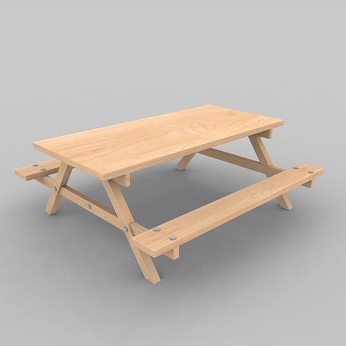 Hotal Bench 3D model