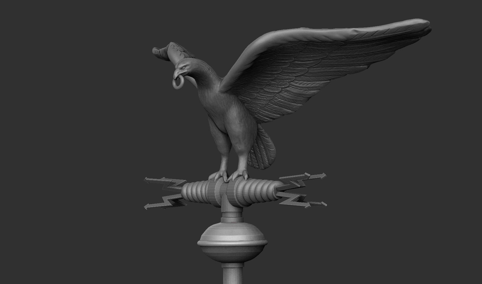  nazi banner schellenbaum 3D print model_2