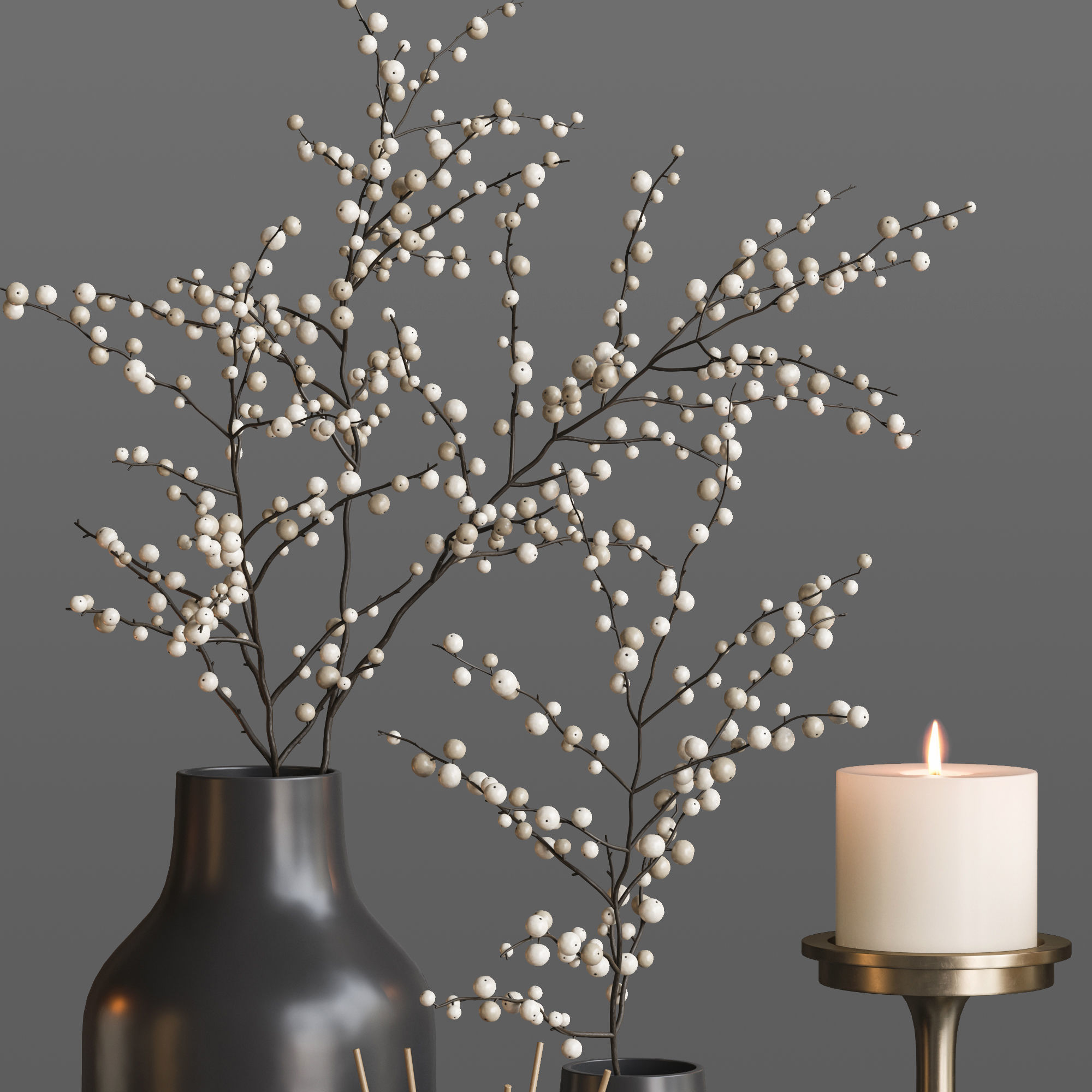 Decorative set 34 3D model_3