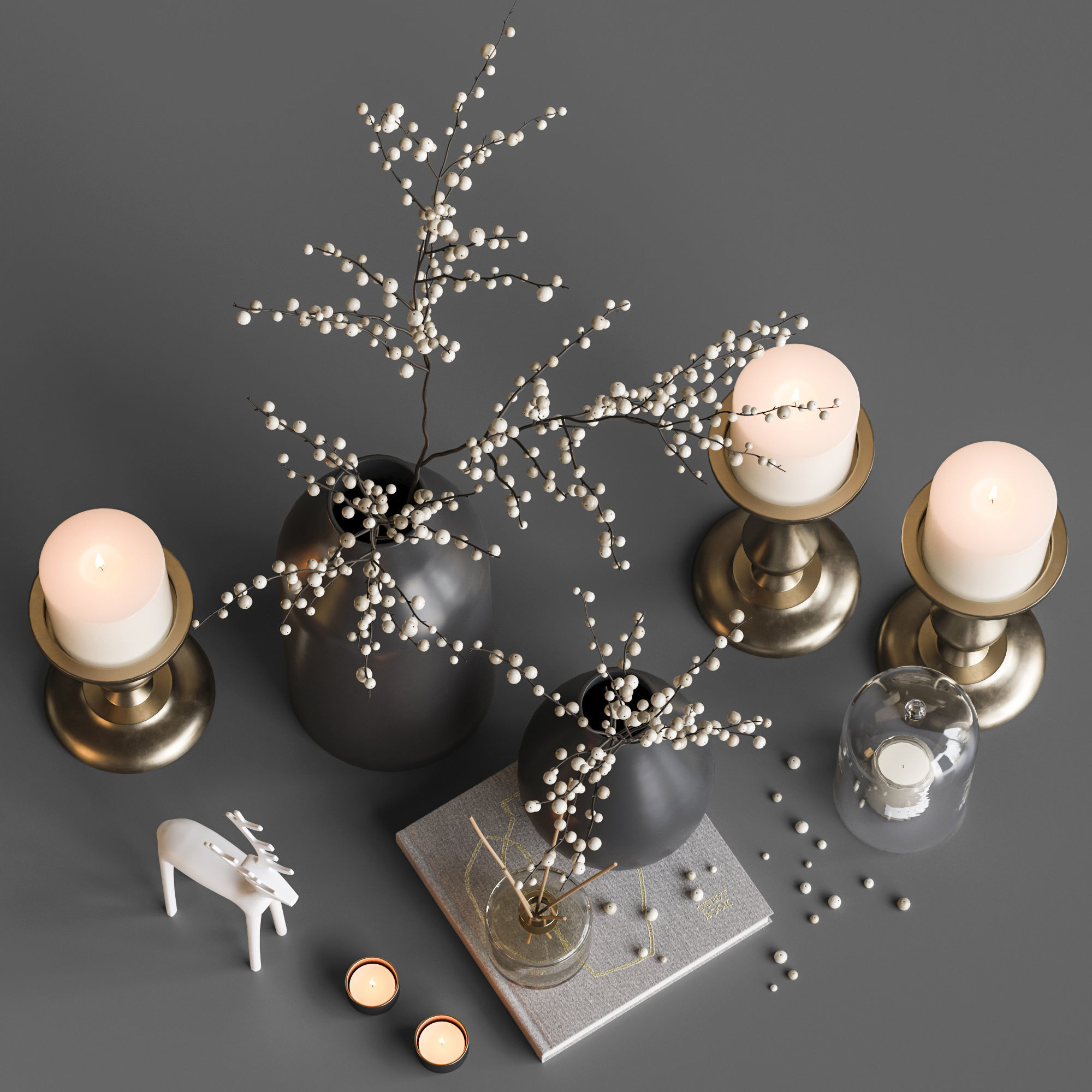 Decorative set 34 3D model_1