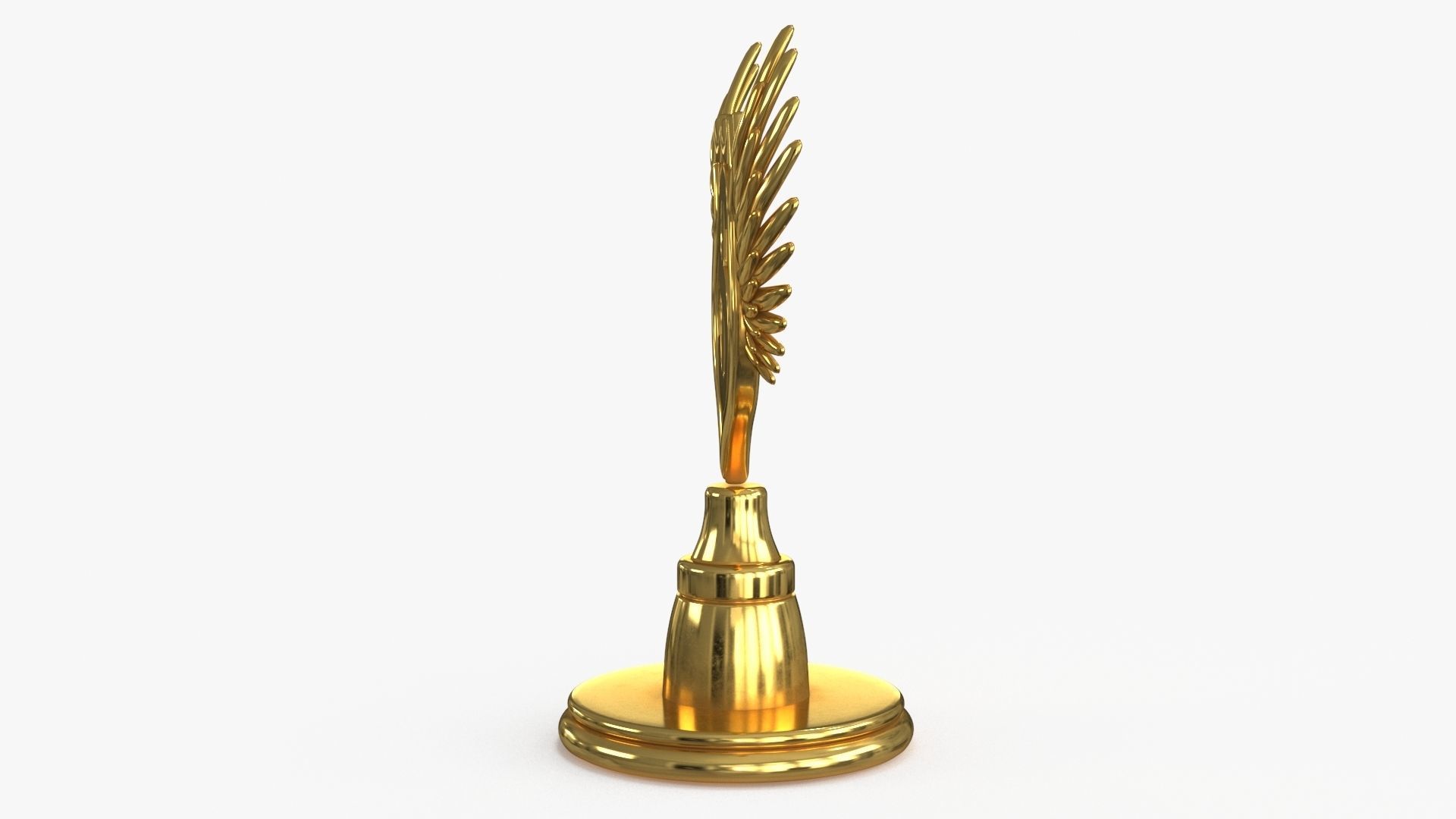 Award Trophy 02 Low-poly 3D model_5