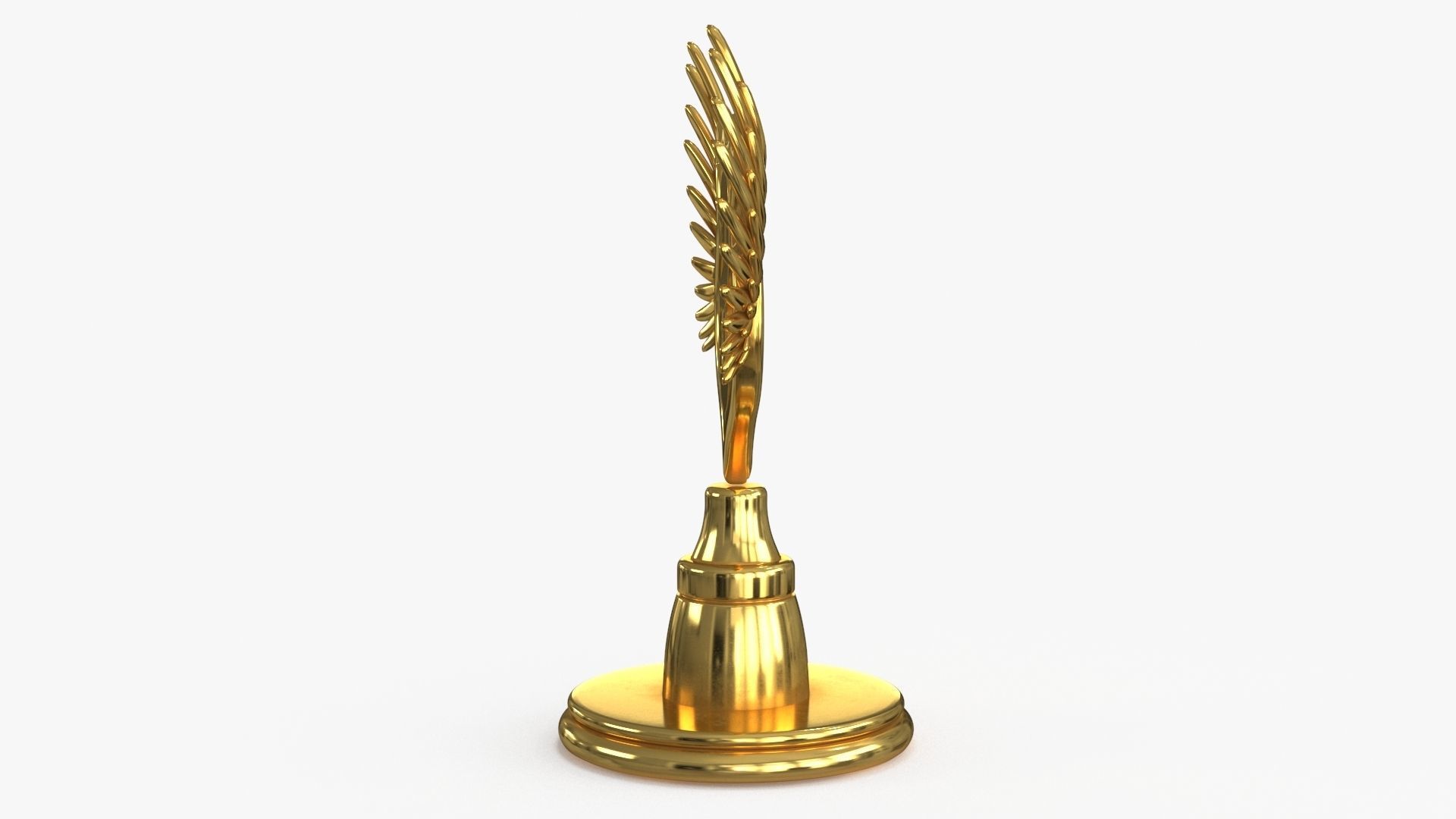 Award Trophy 02 Low-poly 3D model_9