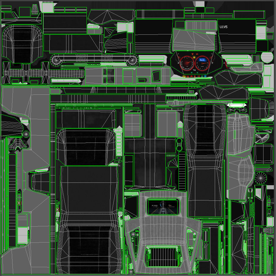 Generic Offroad SUV 4x4 vehicle Customizable Kitbash Pack Low-poly 3D model_18