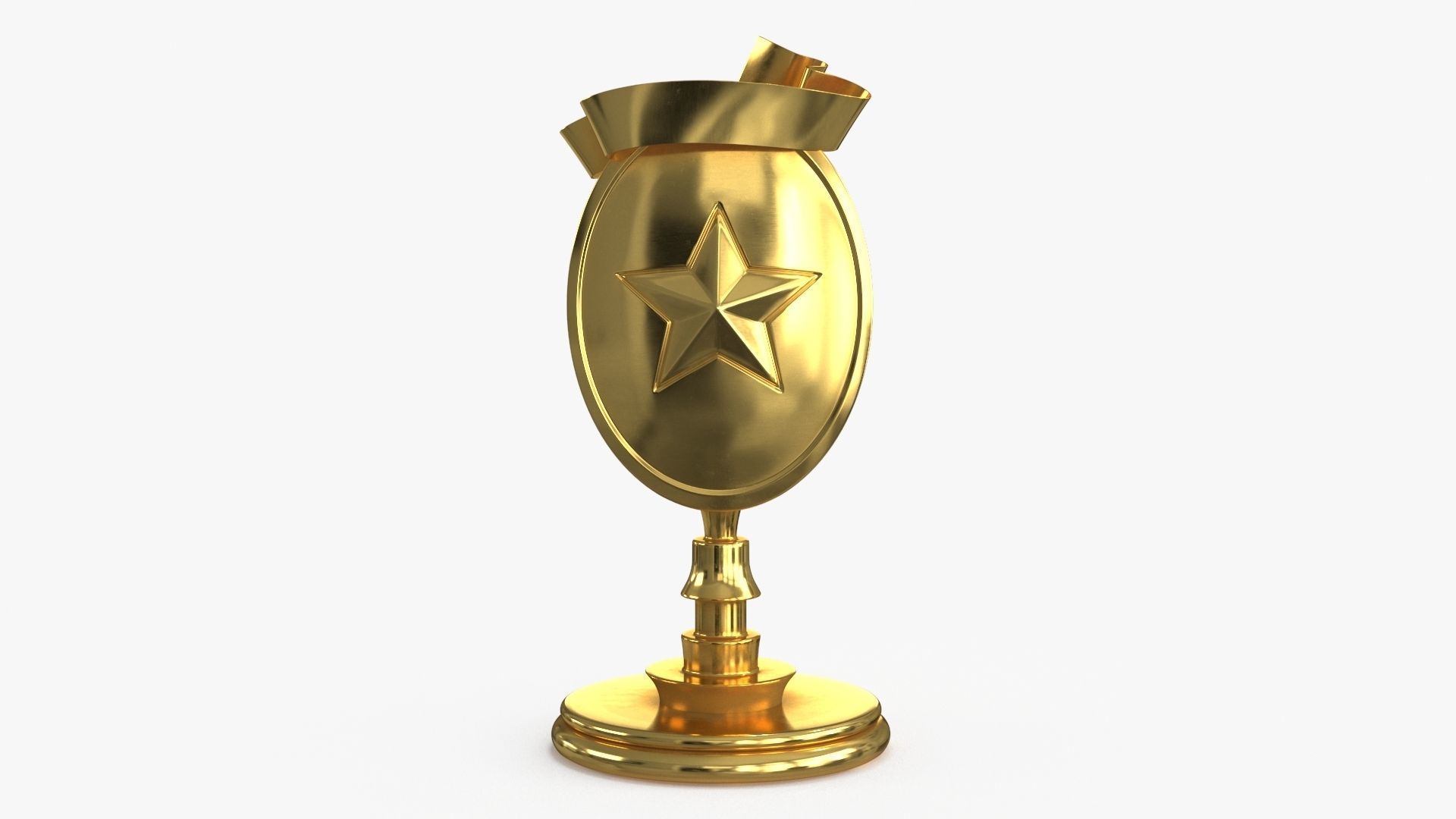 Award Trophy 04 Low-poly 3D model_2