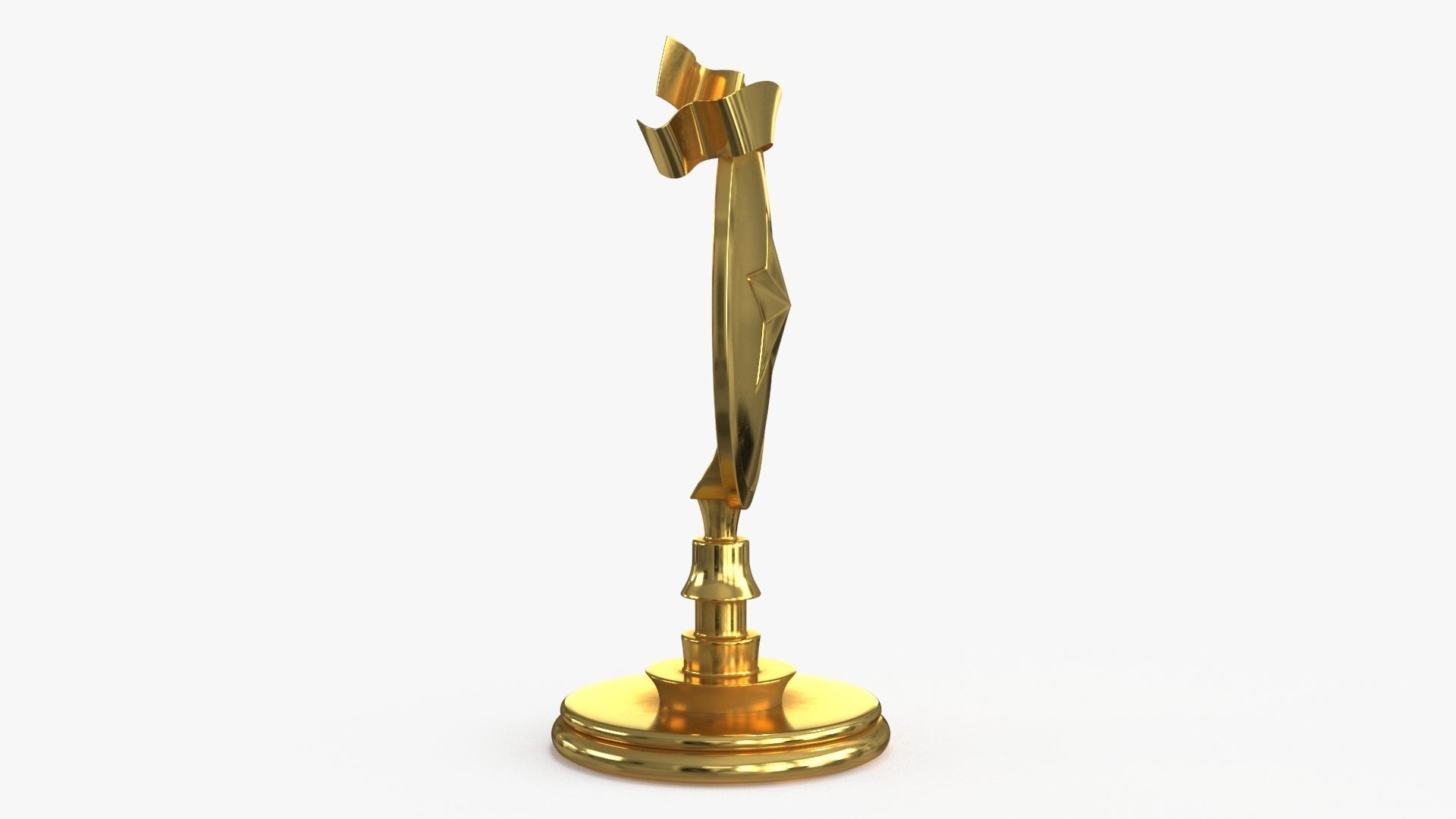 Award Trophy 04 Low-poly 3D model_9