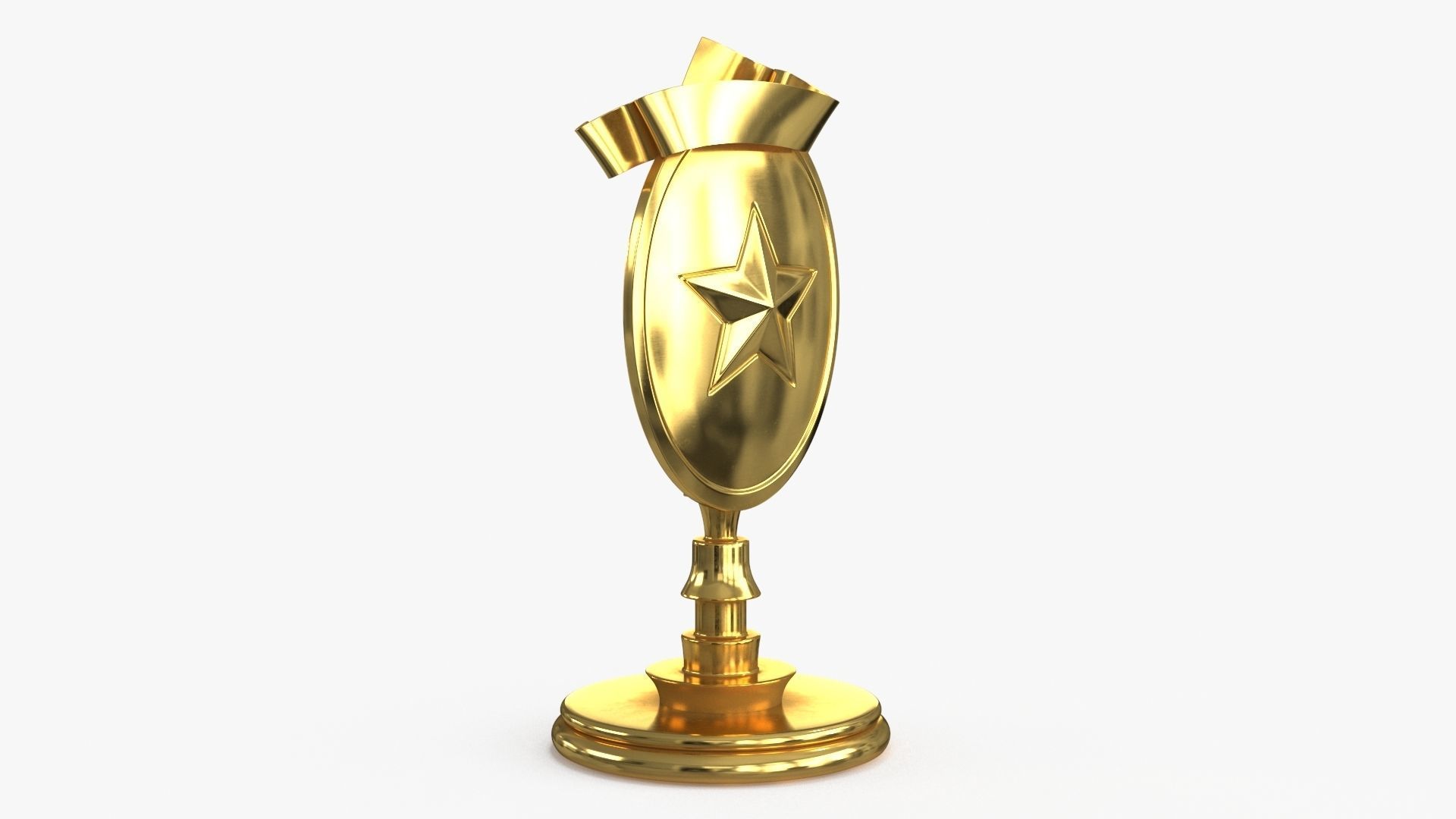 Award Trophy 04 Low-poly 3D model_10