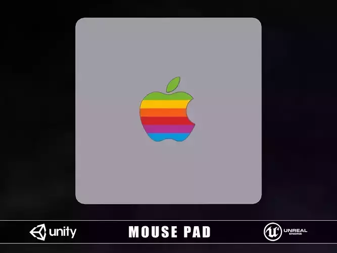 Mousepad Low-poly 3D model