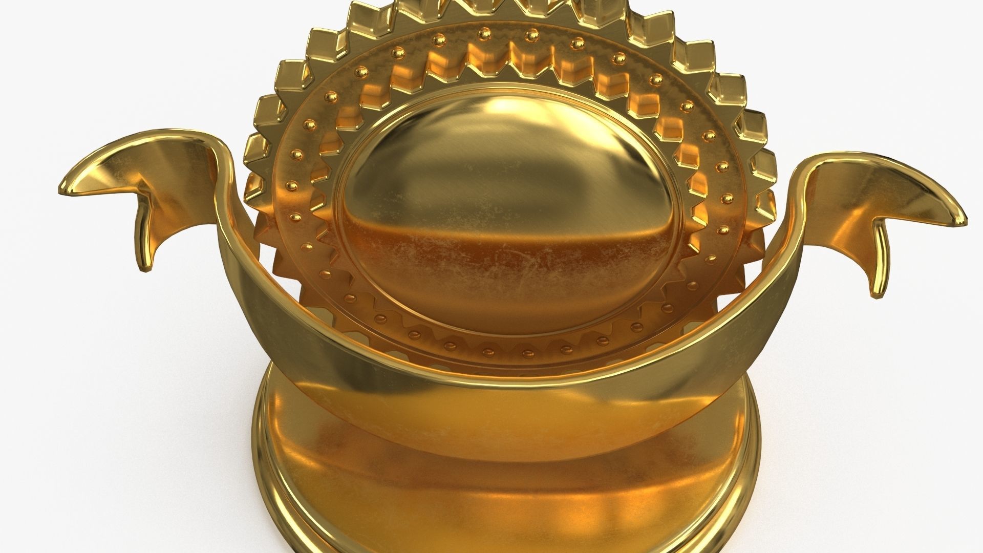 Award Trophy 06 Low-poly 3D model_11