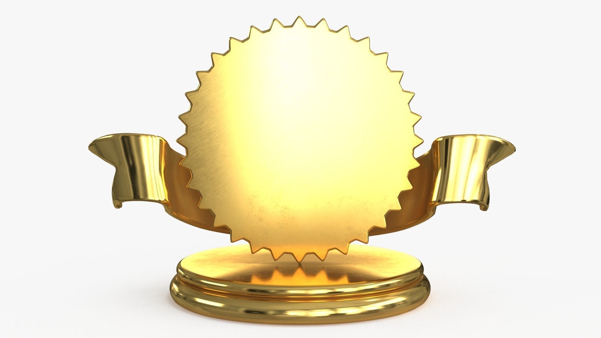 Award Trophy 06 Low-poly 3D model_7