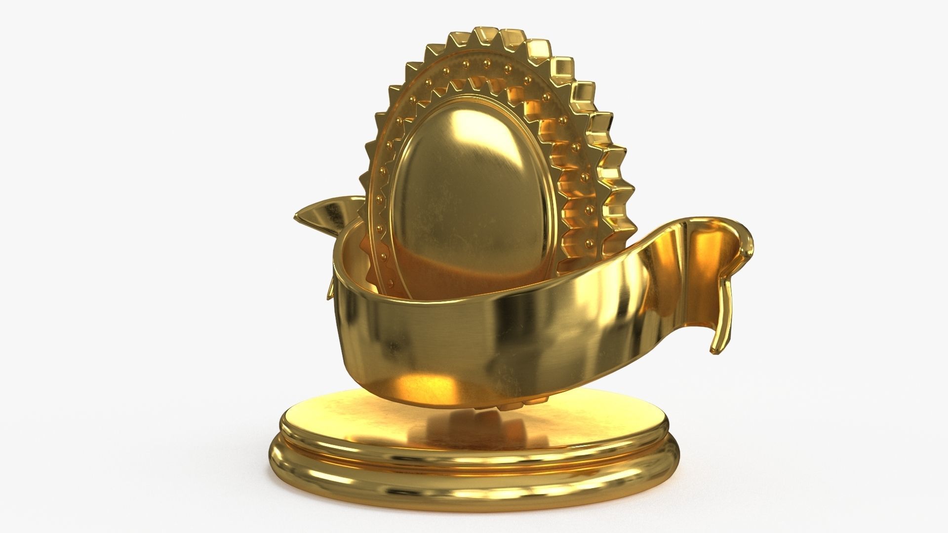 Award Trophy 06 Low-poly 3D model_4