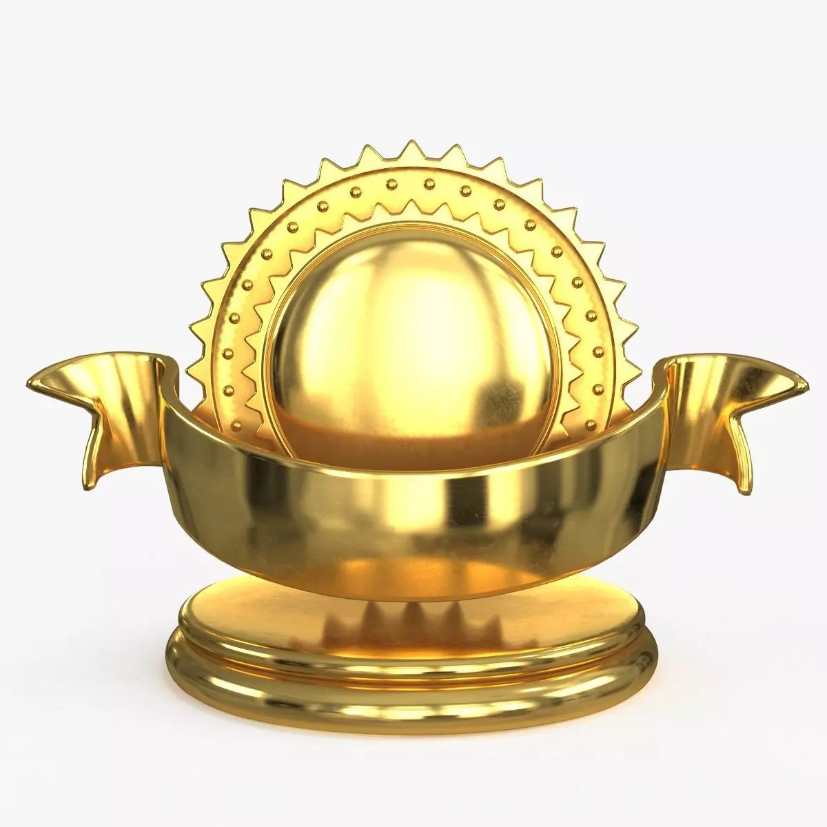 Award Trophy 06 Low-poly 3D model_0