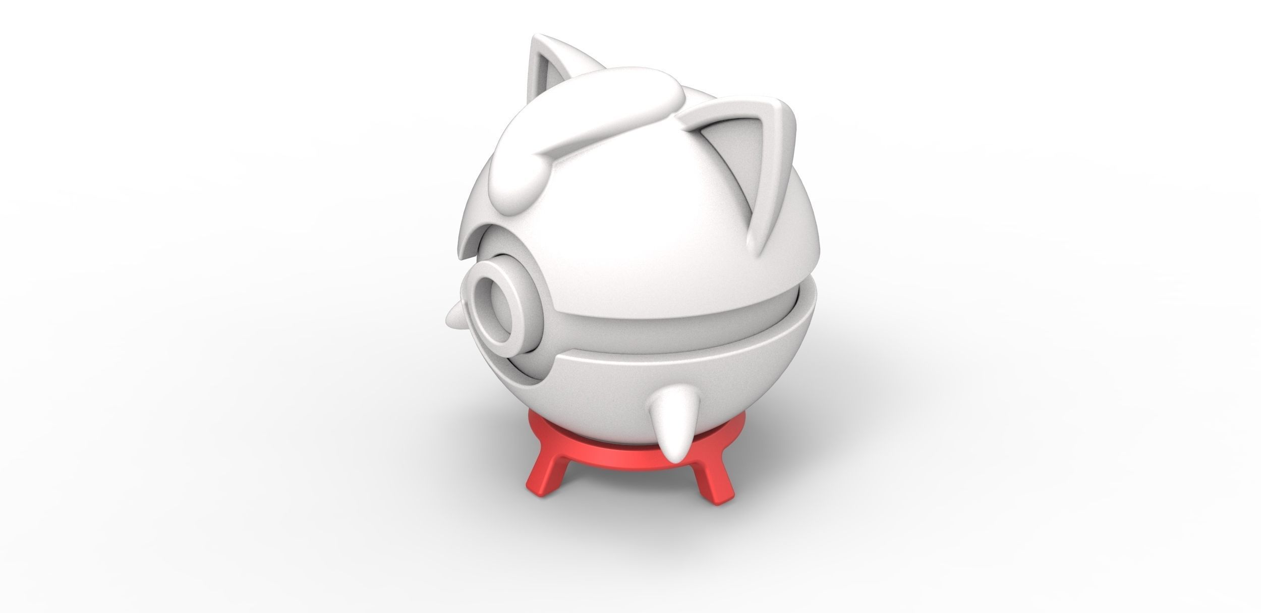 Pokeball stand Set 1 3D print model_8
