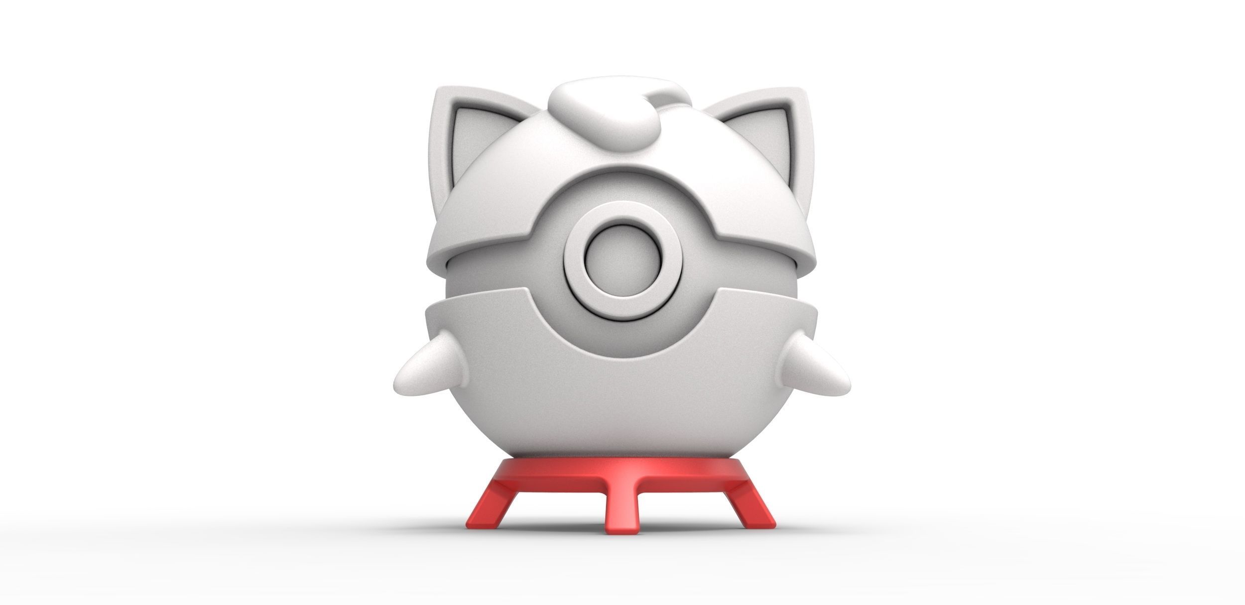 Pokeball stand Set 1 3D print model_9