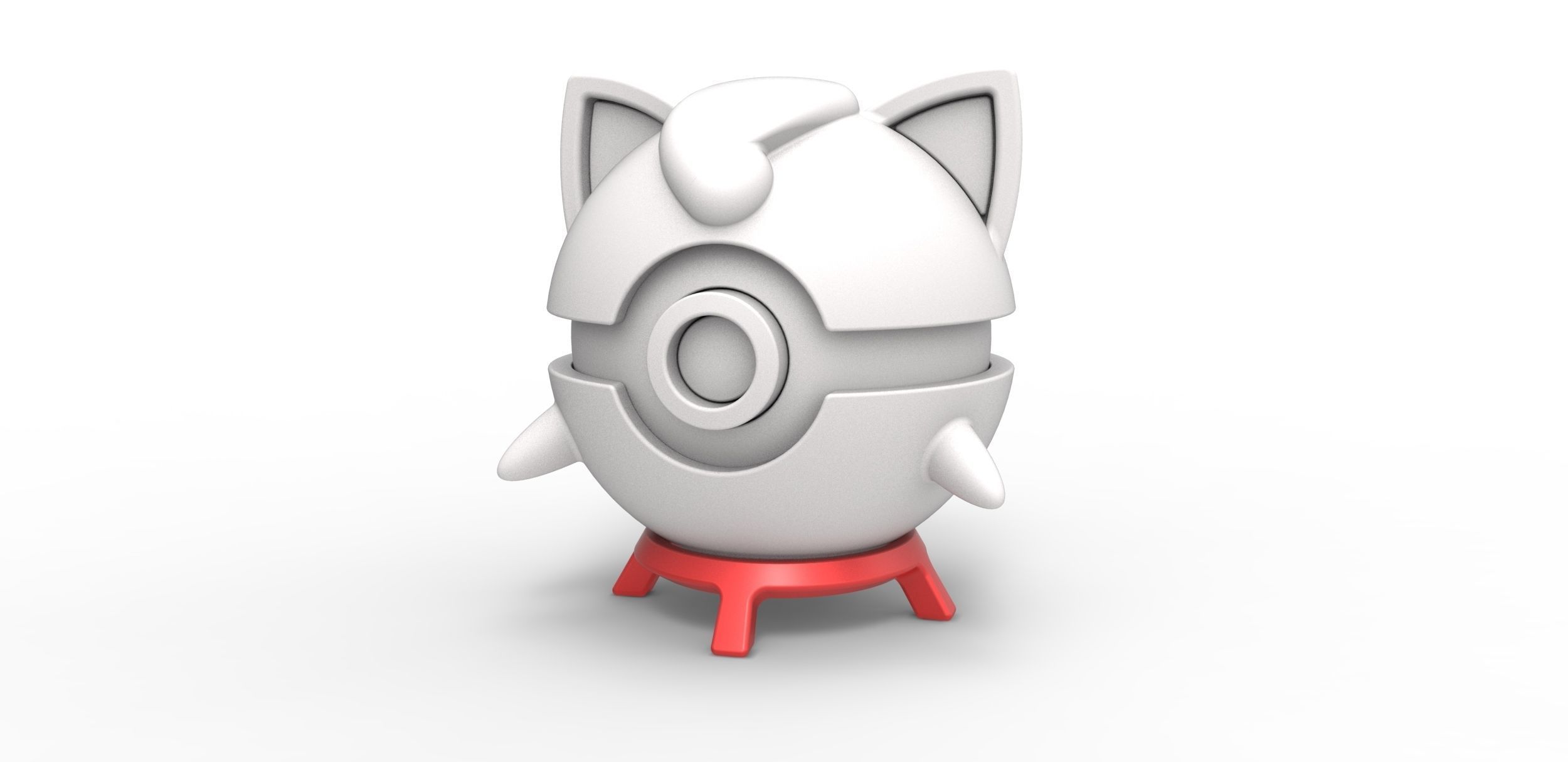 Pokeball stand Set 1 3D print model_7