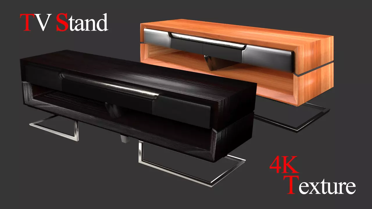 TV stand Free low-poly 3D model