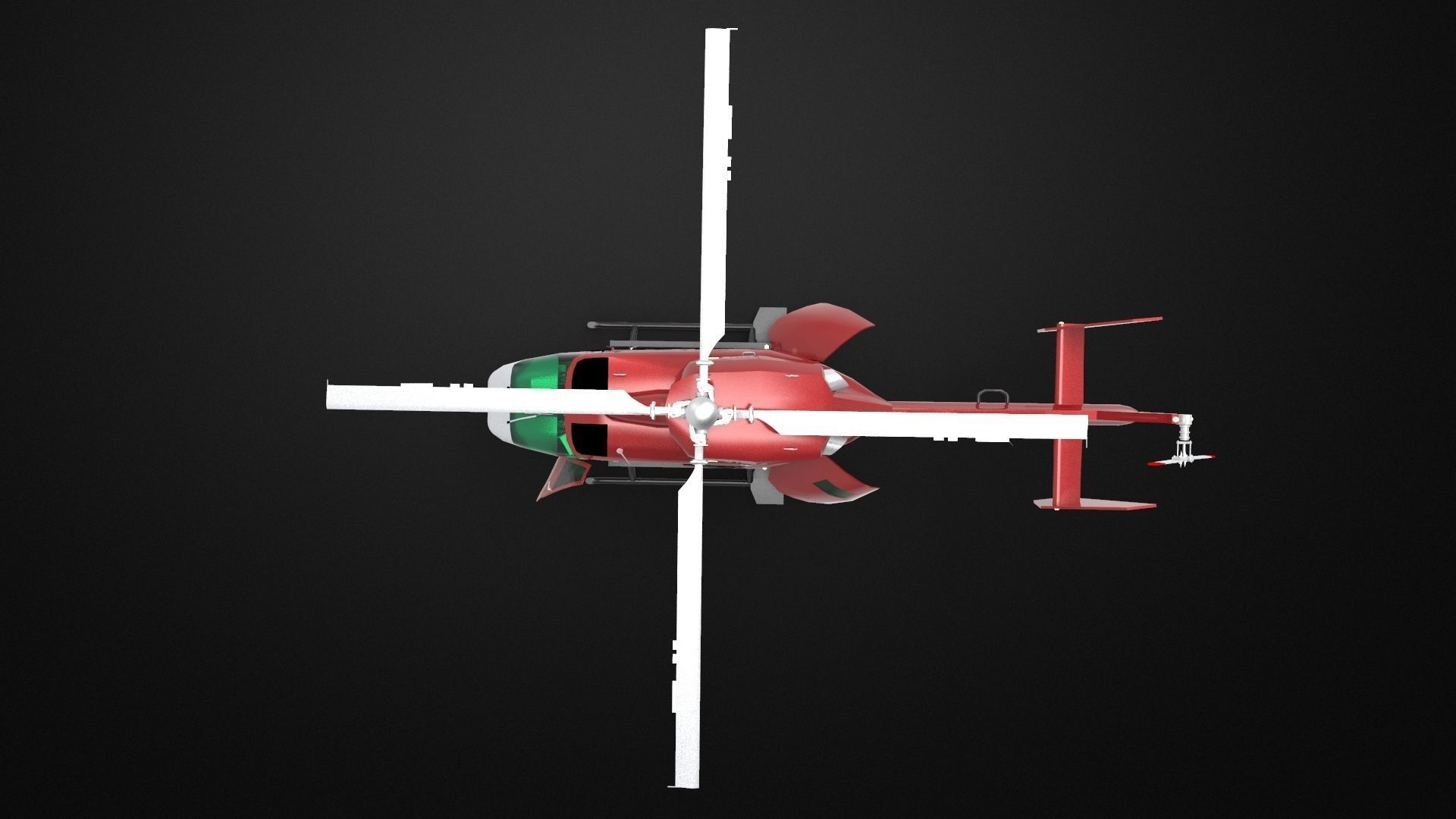 MBB Kawasaki BK 117 3D model_6