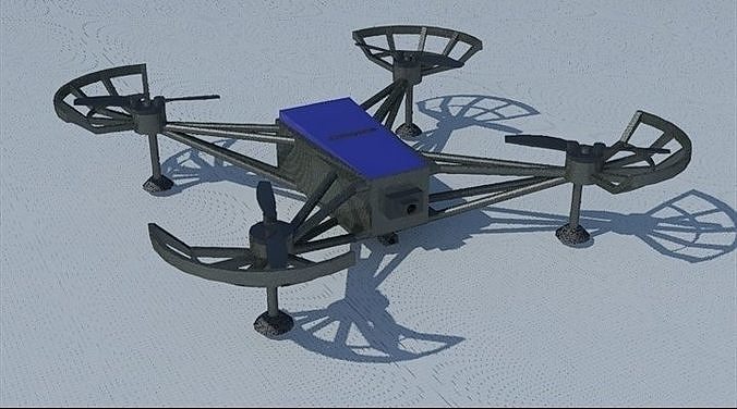 Drone quadcopter 3D print model