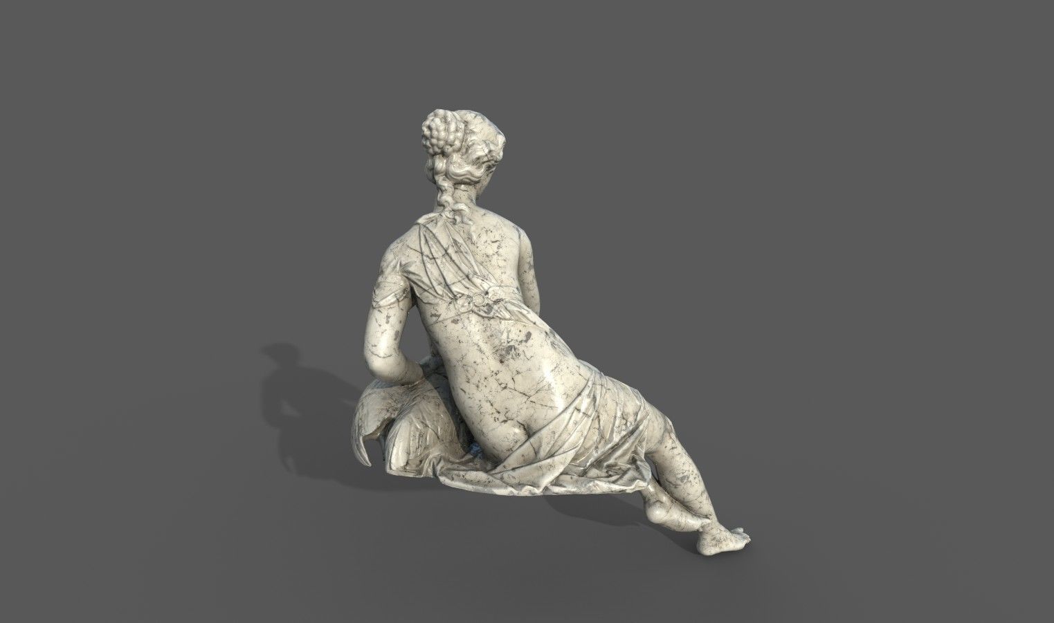 Statue of  Thetis Low-poly 3D model_18