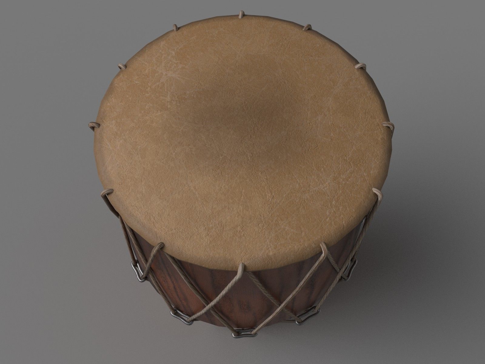 Dholak Drum 3D model_5