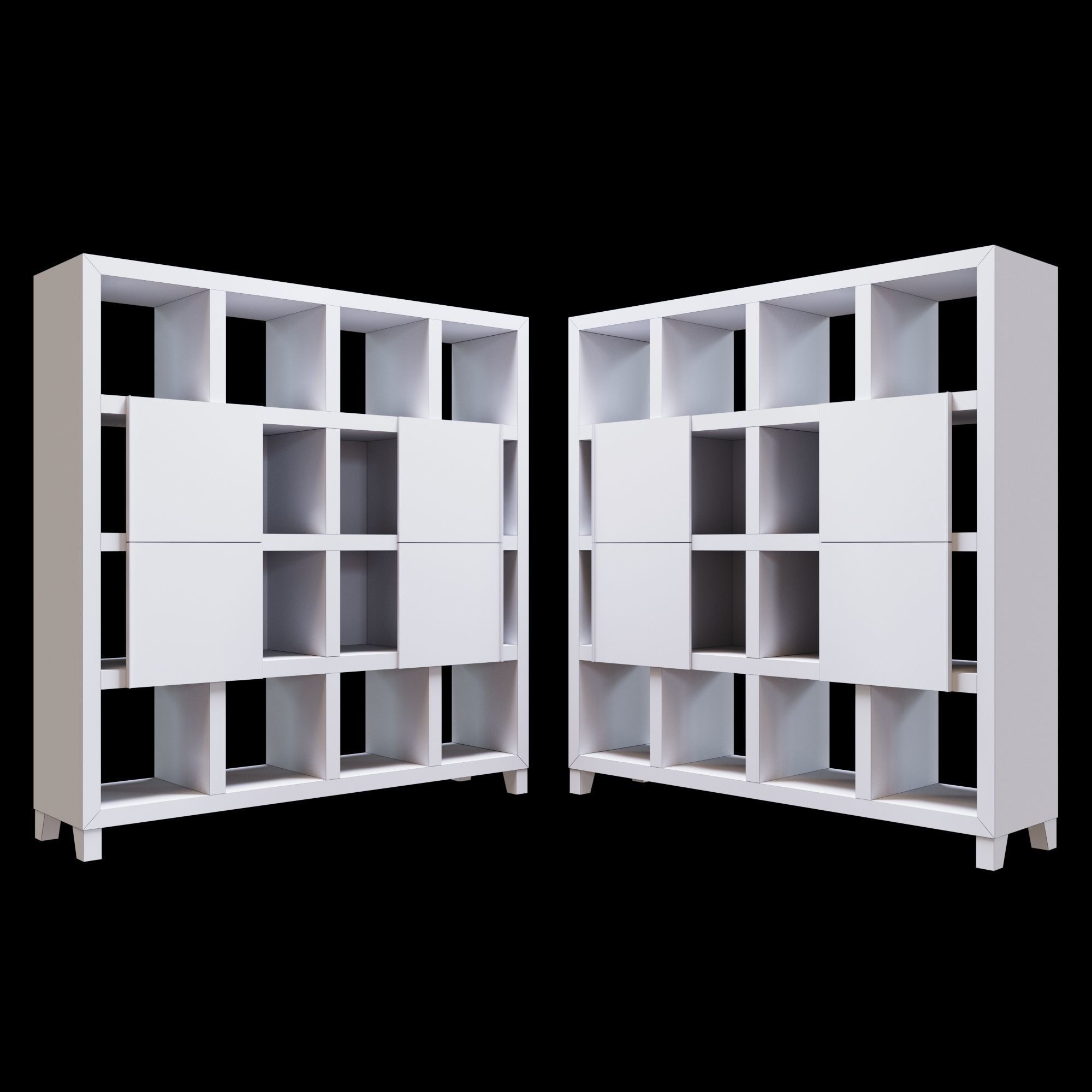 Conde House SHOJI bookcase 3D model_2